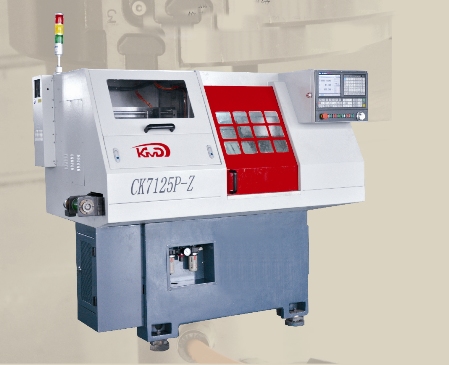 自動上(shang)下料斜導軌高精(jīng)密數控車床